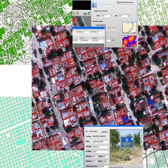 Facilities Mapping GIS at the scale of 1:5,000